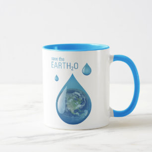 Retten Sie die Wasser-Planeten-Tasse Tasse