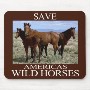 Retten Sie die wilden Pferde Mousepad