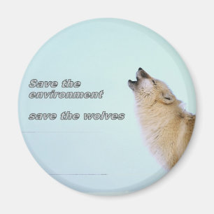 Retten Sie die Wölfe Magnet