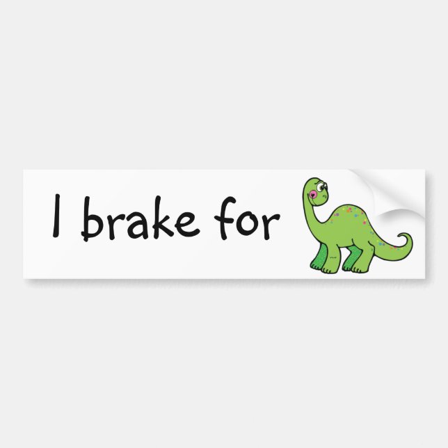 retten Sie Dinosaurier Autoaufkleber (Vorne)