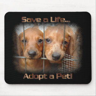 Retten Sie ein Leben adoptieren eine Mousepad