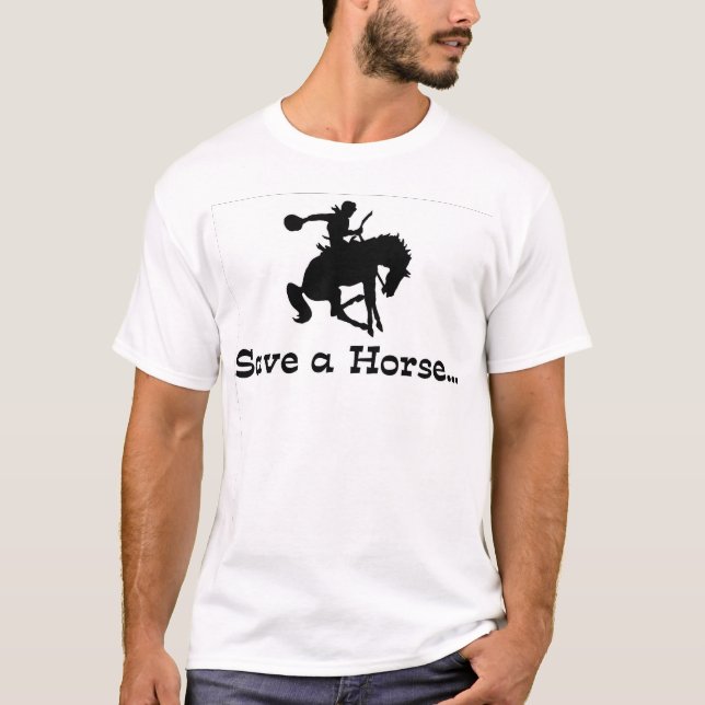 retten Sie ein Pferd… T-Shirt (Vorderseite)