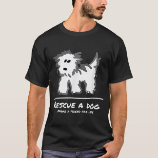 Retten Sie einen Hund nicht kaufen Adoptier! tieri T-Shirt