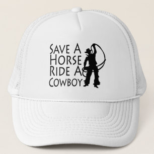 Retten Sie einer Pferdefahrt einen Cowboy 2 Truckerkappe