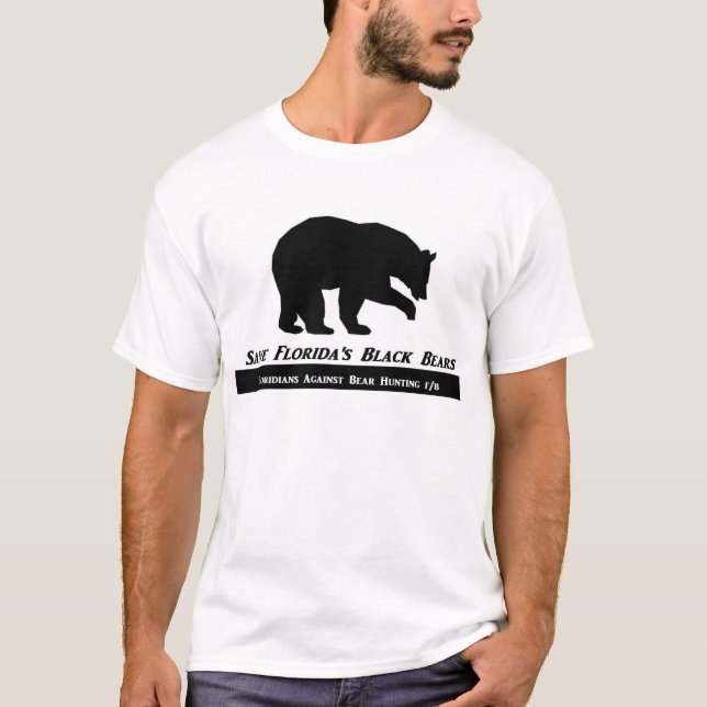 Retten Sie Floridas schwarzen Bären Floridians T-Shirt (Vorderseite)