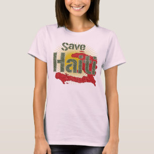 Retten Sie Haiti (Grün) - Erträge gehen zum ROTE T-Shirt