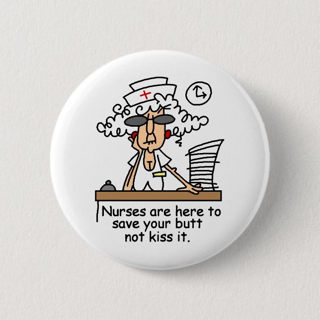 Retten Sie Ihren Hintern! Button (Vorderseite)