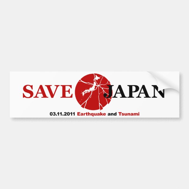 Retten Sie Japan-Autoaufkleber Autoaufkleber (Vorne)