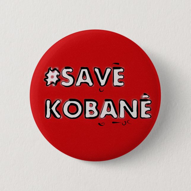 Retten Sie Kobani Button (Vorderseite)