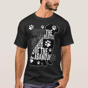 Retten Sie Liebe retten Süße Tierrettung Hund Katz T-Shirt
