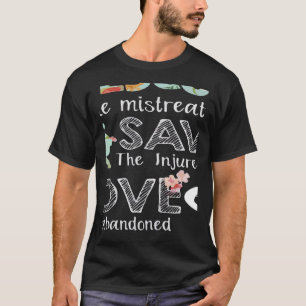 Retten Sie Liebe Süß Tierrettung Hund Katze T-Shirt
