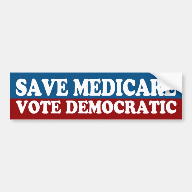 Retten Sie Medicare, Abstimmungs-demokratischen Autoaufkleber (Vorne)