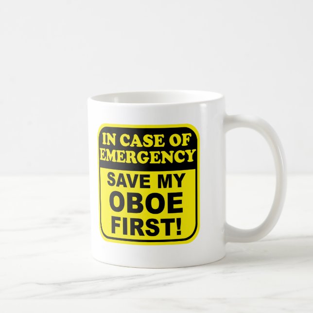 Retten Sie mein Oboe Kaffeetasse (Rechts)