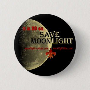 Retten Sie Mondscheinknopf Button