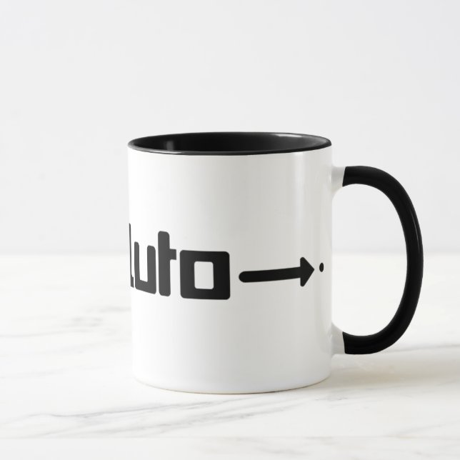 Retten Sie Pluto-Tasse Tasse (Rechts)