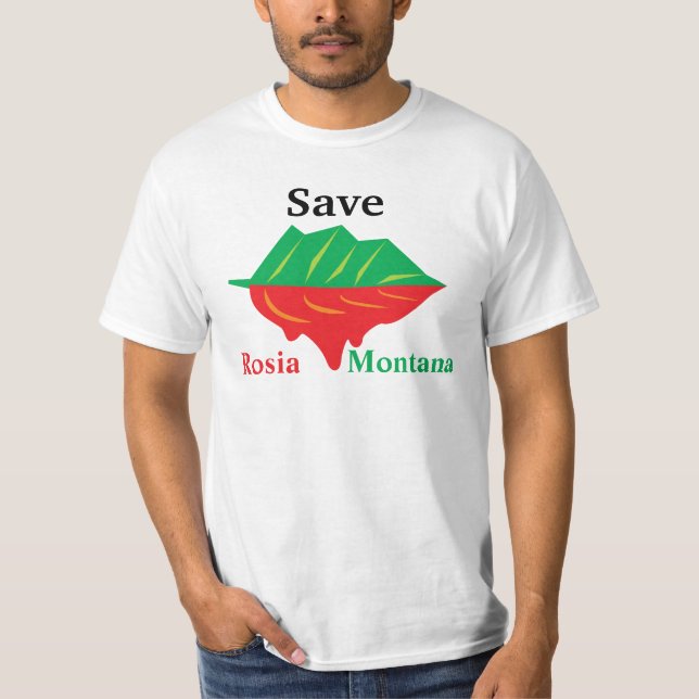 Retten Sie Rosia Monatana Front T-Shirt (Vorderseite)