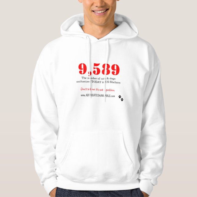 Retten Sie Todesreihen-Schutz-Tieren mit Kapuze Hoodie (Vorderseite)