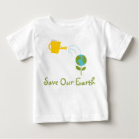 Retten Sie unsere Erdbaby-T-Shirts