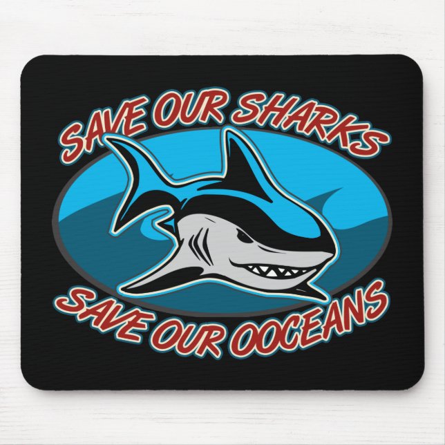 Retten Sie unsere Haifische Mousepad (Vorne)