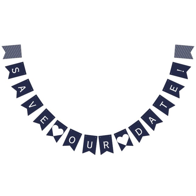 Retten Sie unserem Datum Seeflaggen-Foto-Stütze Wimpelkette (Alle)