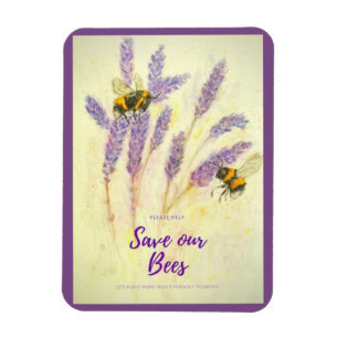 RETTEN Sie UNSEREN BIENEN schönes Magnet