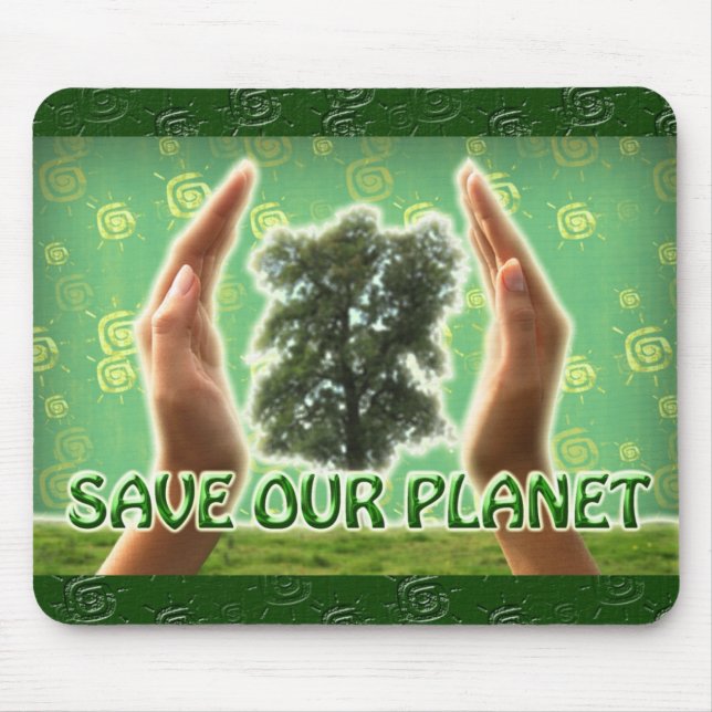 Retten Sie unseren Planeten Mousepad (Vorne)