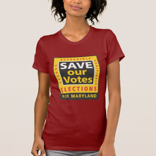 RETTEN Sie unseren Stimmen quadratisches Logo, T-Shirt