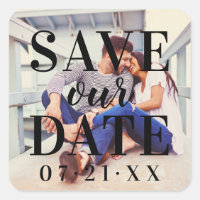 Retten unser Date Black Overlay Wedding Foto Custo