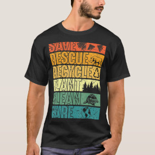 Rettend Bienen retten Tiere Pflanze Bäume saubere T-Shirt