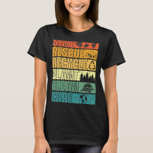 Rettend Bienen retten Tiere Pflanze Bäume saubere T-Shirt