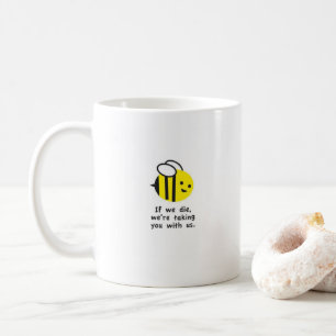 Rettend Bienen Rettete die Umwelt der Erde Kaffeetasse