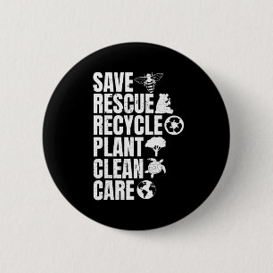 Rettend Bienenrettungstiere Recycelte Plastict Ear Button