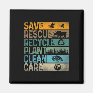 Rettend Bienenrettungstiere Recycelte Plastik-Fun- Magnet