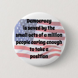 Rettend Demokratie Button