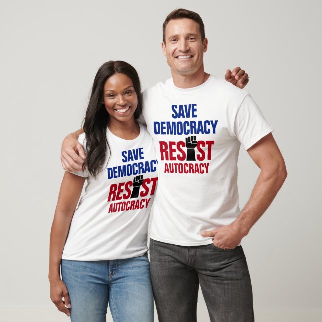 Rettend Demokratie widersetzt Autokratie - Anti Tr T-Shirt (Unisex)