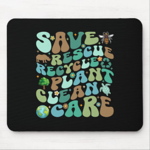 Rettend Rettungsaktion Gerecycelt Pflanze Saubere  Mousepad