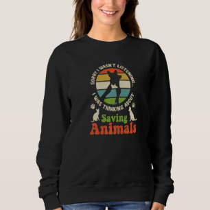 Rettend Tiere Niedliches Zitat Tierrettung 1 Sweatshirt