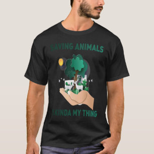 Rettend Tiere sind meine Rettung von Wildtieren T-Shirt
