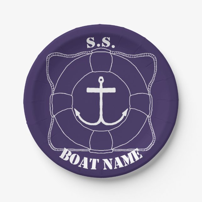 Retter/Ankerpapier-Teller (Lite Print) Pappteller (Vorderseite)