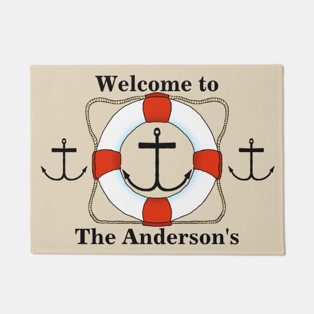 Retter- und Ankermatte Fußmatte (Vorderseite)