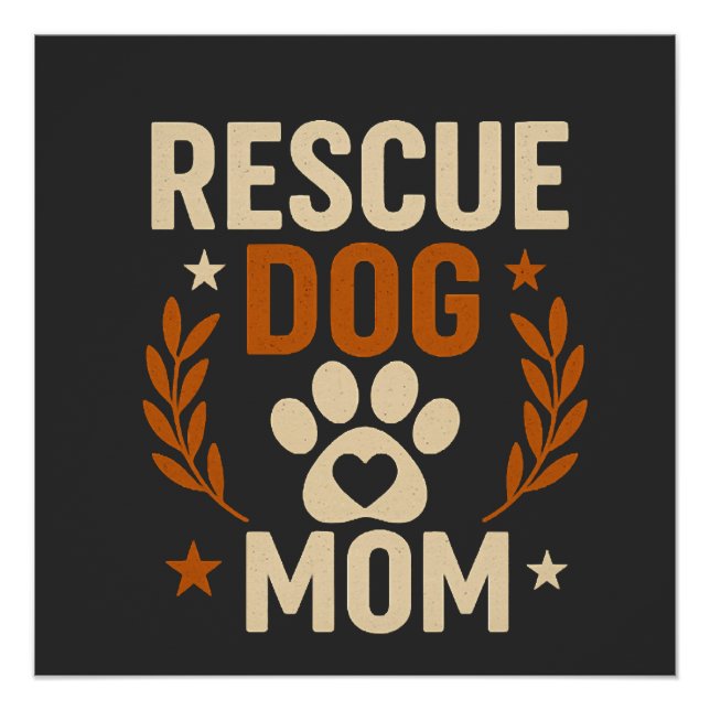 Retterhund-Mama Poster (Vorderseite)