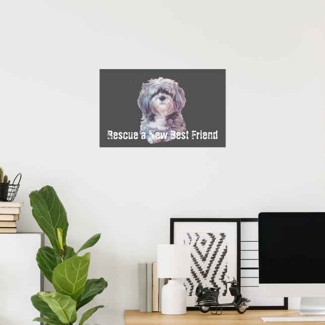 Retterhundposter Poster (Heimbüro)