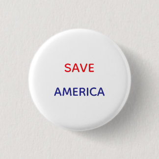 Rettet Amerika kleine runde Knöpfe Button