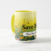 Rettet-Bienen-Punkt-Tasse Benutzerdefiniert