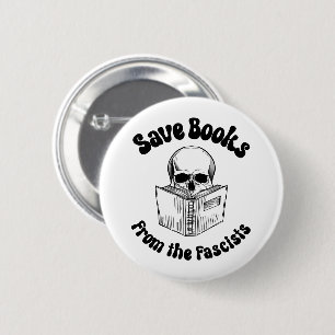Rettet Bücher vor den Faschisten Button