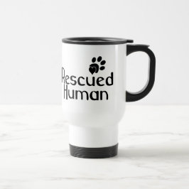 Rettet den menschlichen Hund Lover Reisebecher