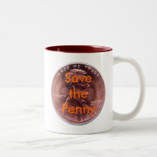 Rettet den Penny Zweifarbige Tasse