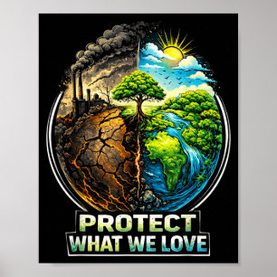 Rettet den Planet Erde Tag 22. April Umwelt Poster
