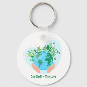 Rettet den Planeten! Eine Liebe Schlüsselanhänger