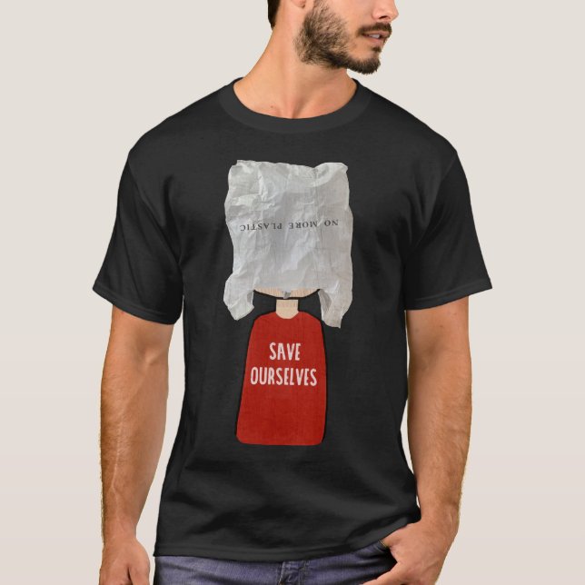 Rettet den Planeten - kein Plastik mehr T-Shirt (Vorderseite)